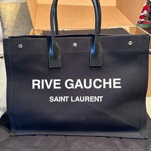 Saint Laurent Rive Gauche Tote in Canvas